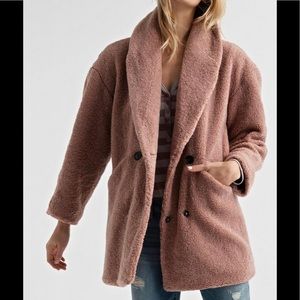 Lucky Nran Blush Super Soft Teddy Coat NWOT XS